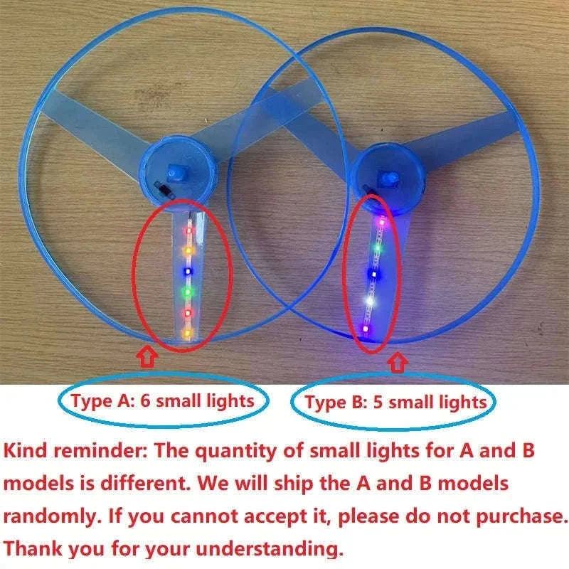 Luminous LED Flying Disc Toy for Kids Outdoor Play-1PCS random color