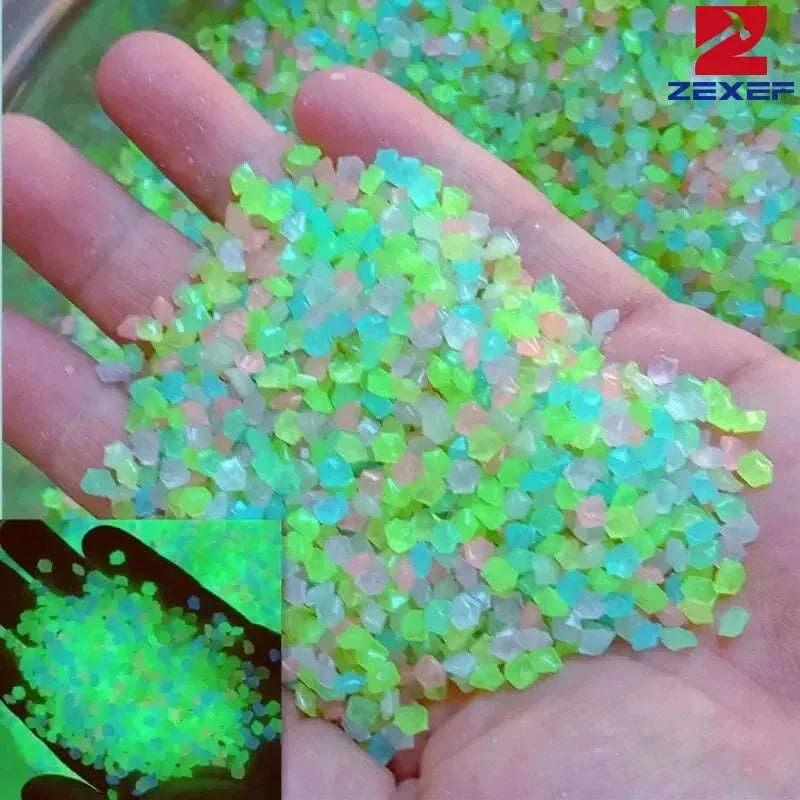 Luminous Sand Glow-in-the-Dark Pebbles for Home and Garden-1000pcs-3-5mm / Color