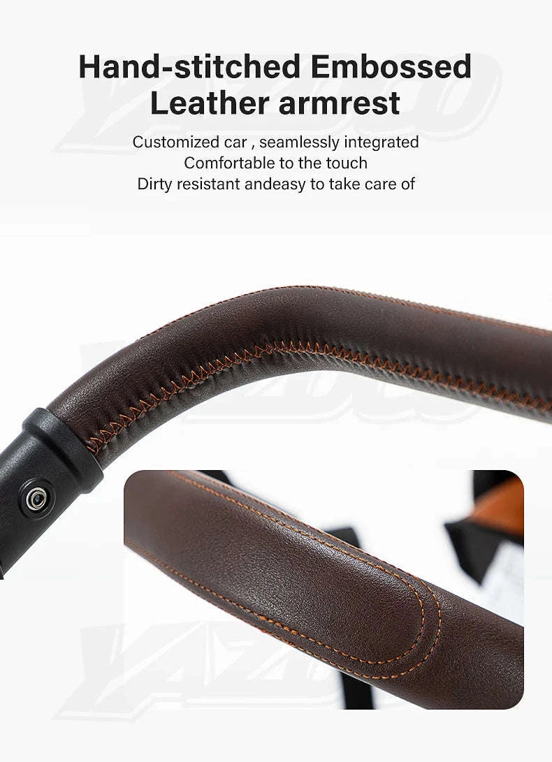 Luxury 3‑in‑1 Baby Stroller High‑Landscape Travel System-H530 Grey