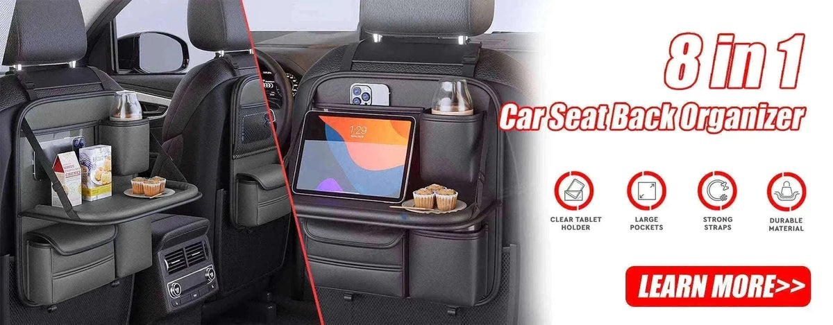 Luxury Car Sun Visor Organizer Multi-Pocket Storage Bag-1pc