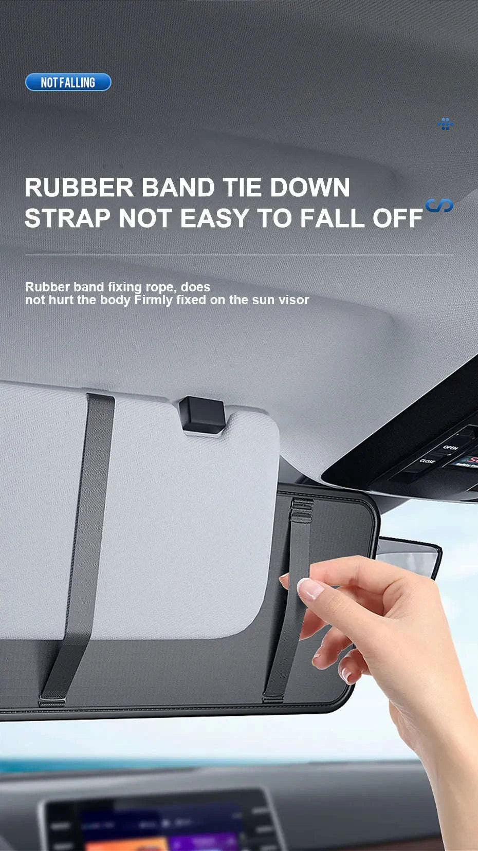 Luxury Car Sun Visor Organizer Multi-Pocket Storage Bag-1pc