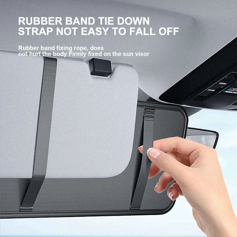 Luxury Car Sun Visor Organizer Multi-Pocket Storage Bag-1pc