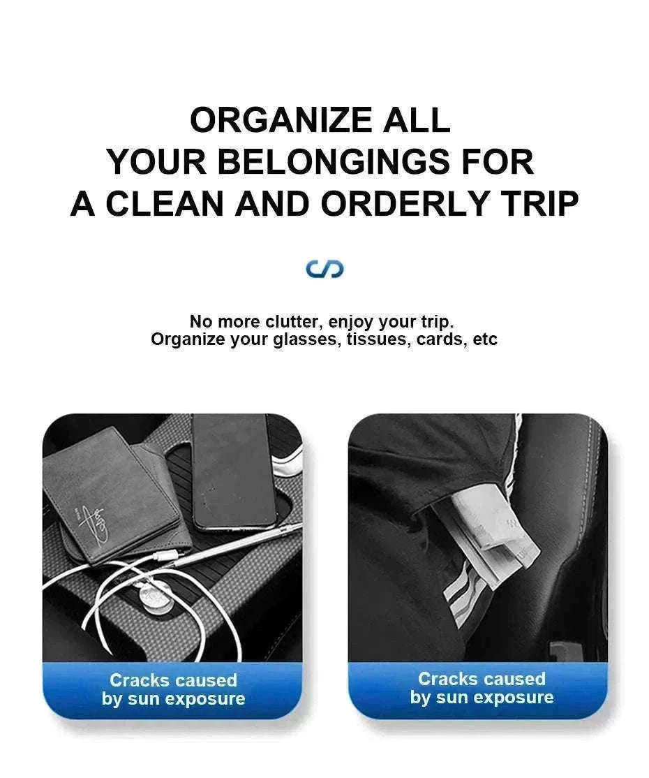 Luxury Car Sun Visor Organizer Multi-Pocket Storage Bag-1pc