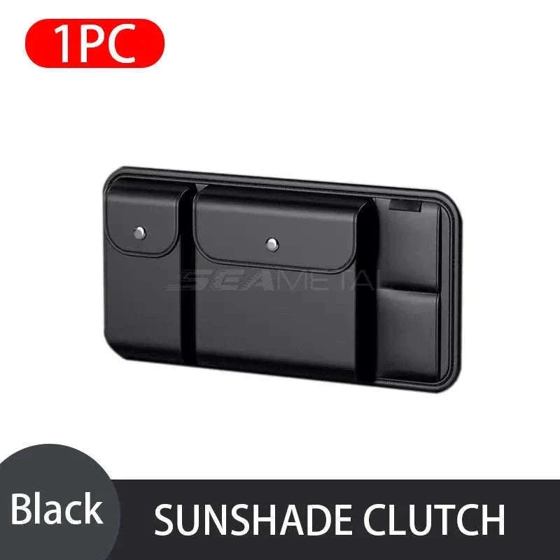 Luxury Car Sun Visor Organizer Multi-Pocket Storage Bag-1pc