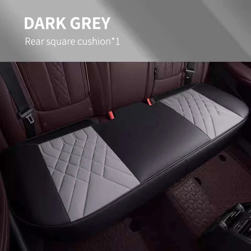 Luxury Full-Wrapped Car Seat Cover-gray rear x1