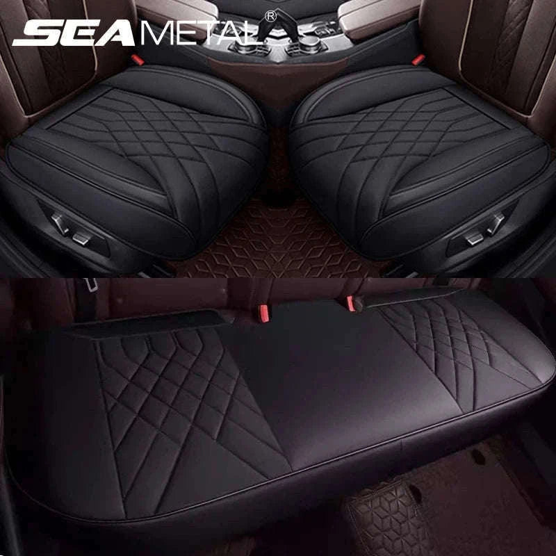 Luxury Full-Wrapped Car Seat Cover-gray rear x1