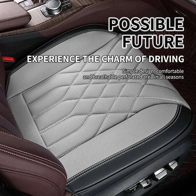 Luxury Full-Wrapped Car Seat Cover-gray rear x1