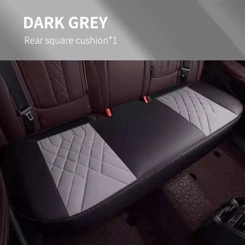 Luxury Full-Wrapped Car Seat Cover-gray rear x1
