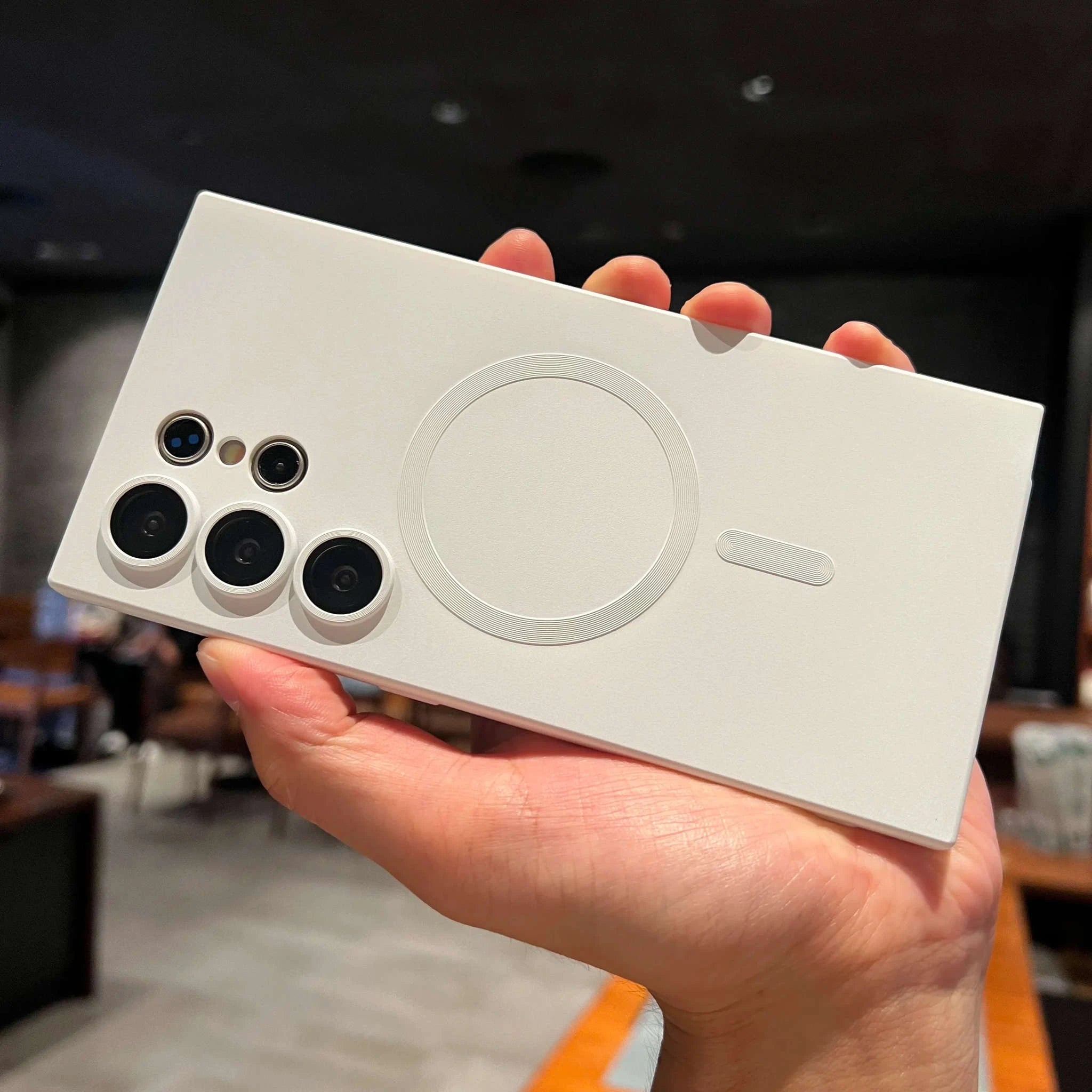 Luxury MagSafe Magnetic Case for Samsung Galaxy-White / For Samsung S20Plus