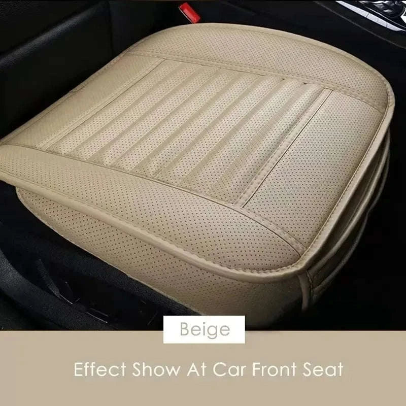 Luxury PU Leather Car Seat Covers-Type C-beige