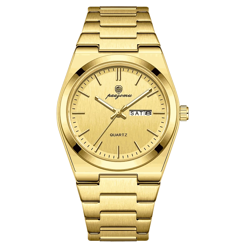 Luxury Sport Quartz Watch for Men-Gold Gold