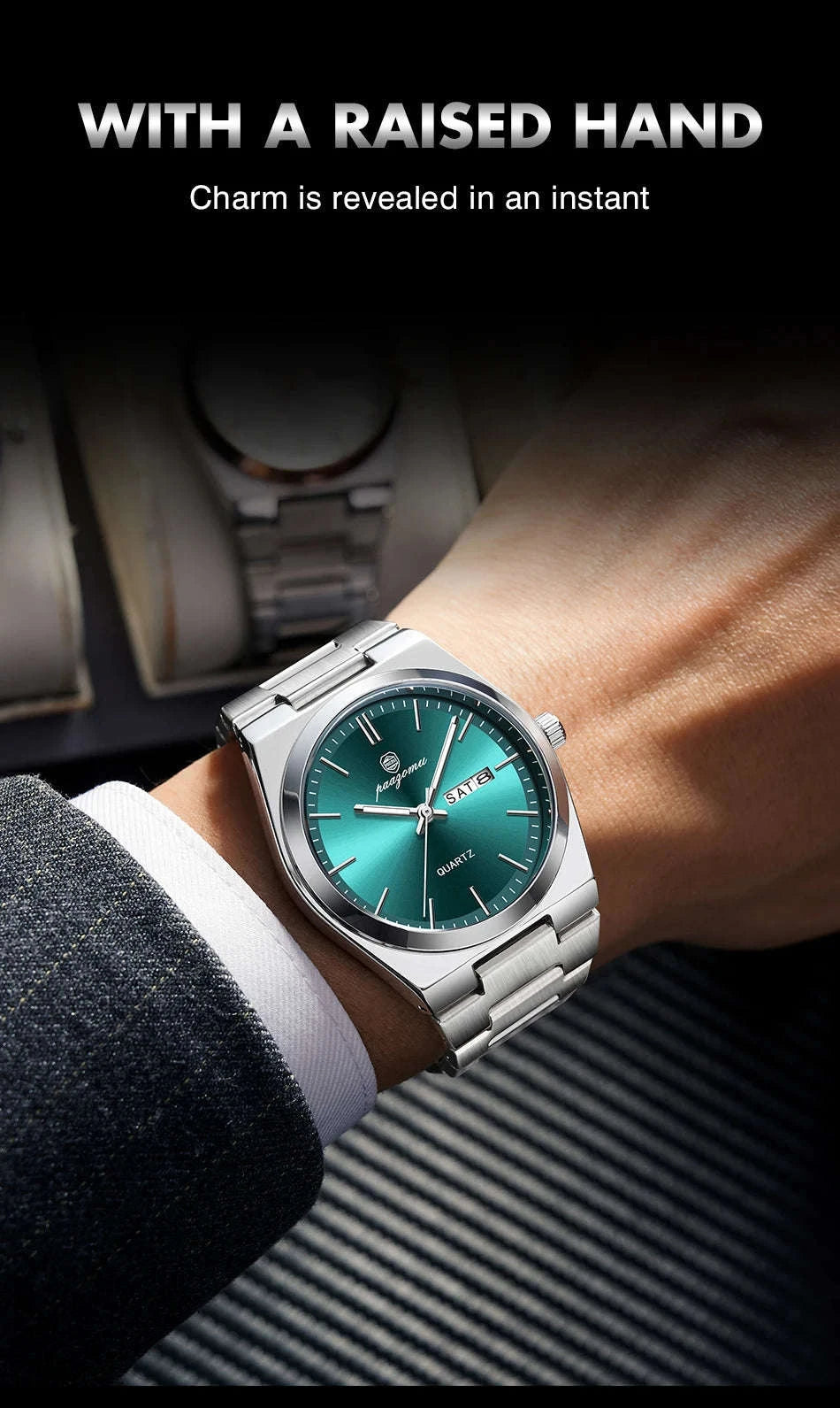 Luxury Sport Quartz Watch for Men-Gold Gold