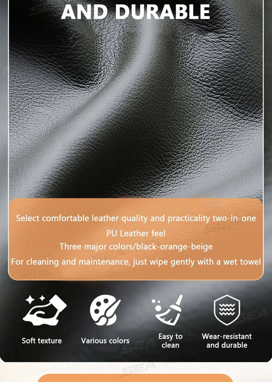 Luxury Sun Visor Glasses Holder Storage Bag-Beige