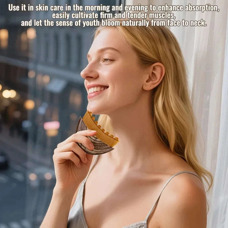 Lymphatic Facial Brush for Gua Sha Eye, Neck & Deep Clean-Dark Khaki / United States