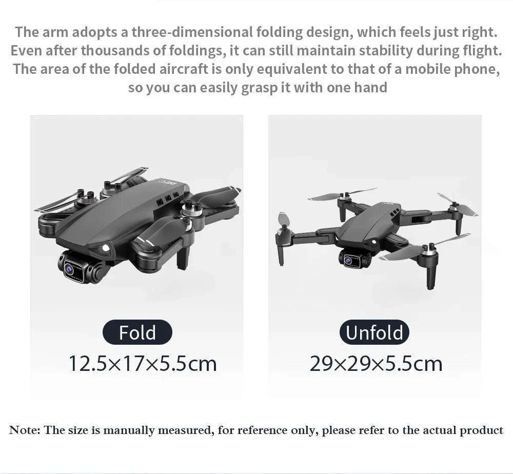 LYZRC L900 PRO SE Brushless GPS 4K Drone-SE Black 2 BATT FB