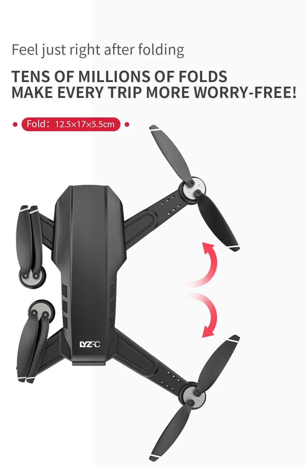 LYZRC L900 PRO SE GPS 4K Brushless Foldable Drone-SE Black 2 BATT FB