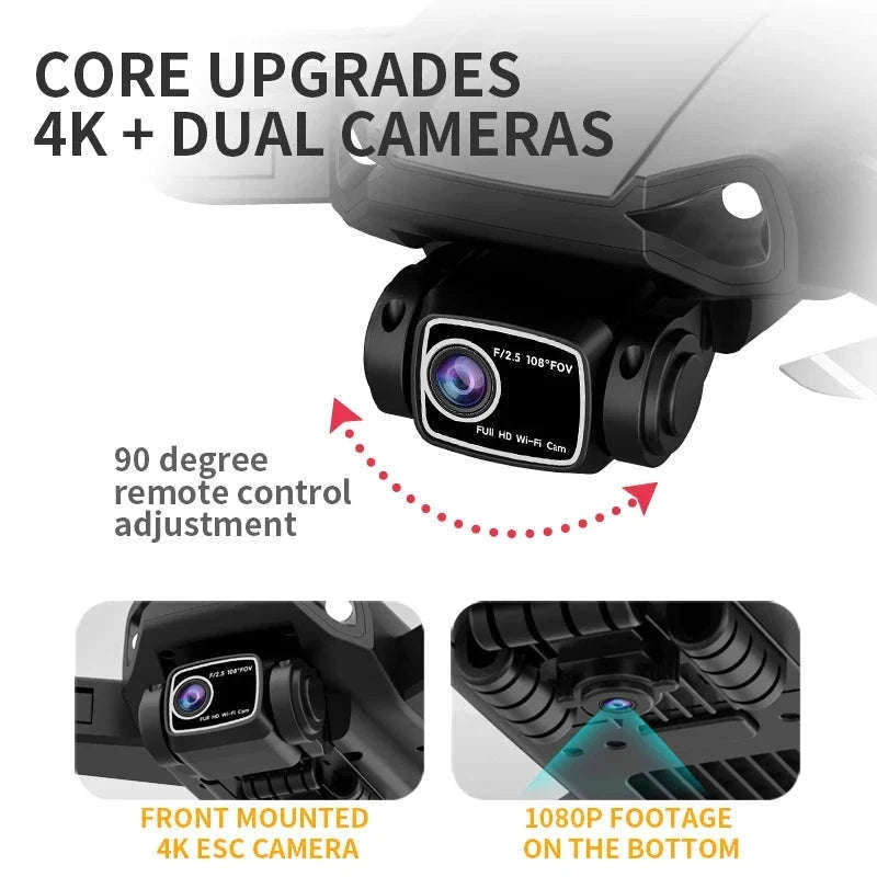 LYZRC L900 PRO SE GPS 4K Brushless Foldable Drone-SE Black 2 BATT FB