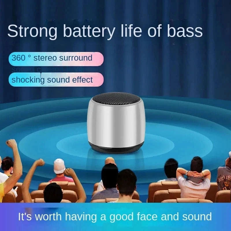 M1 Mini Portable Bluetooth Speaker-Silver