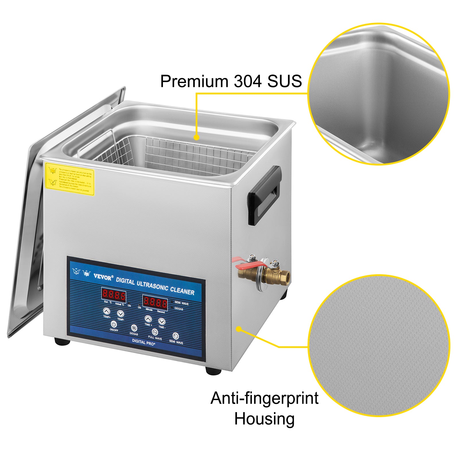 Ultrasonic Cleaner 10L / 30L Dual Frequency 28/40kHz with Heating