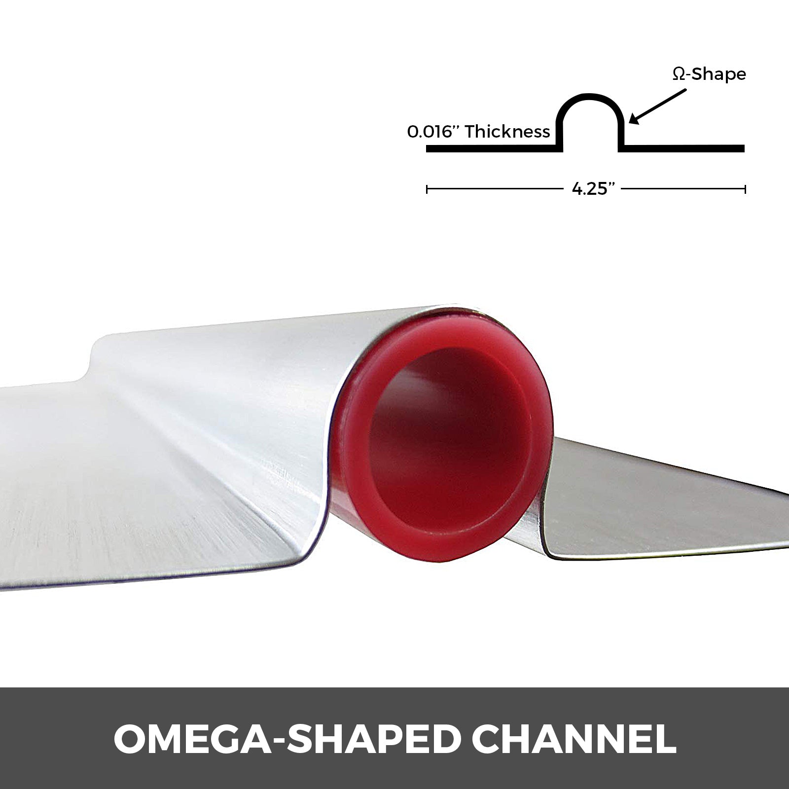 4FT Aluminum Heat Transfer Plates for 1/2" PEX Radiant Floor Heating