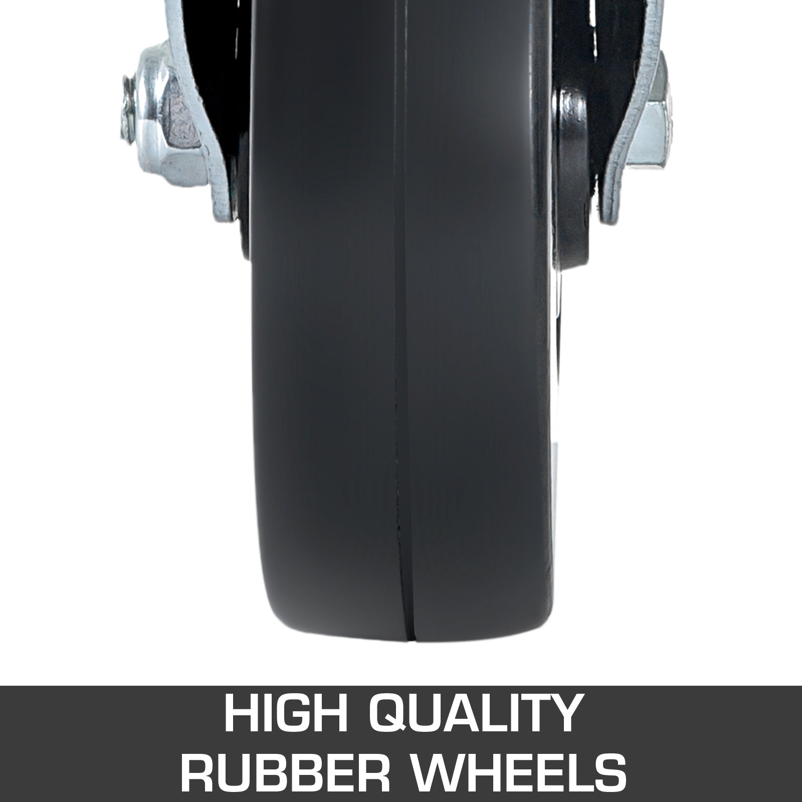 Heavy Duty 8" Scaffolding Swivel Casters Set with Dual Lock Brakes