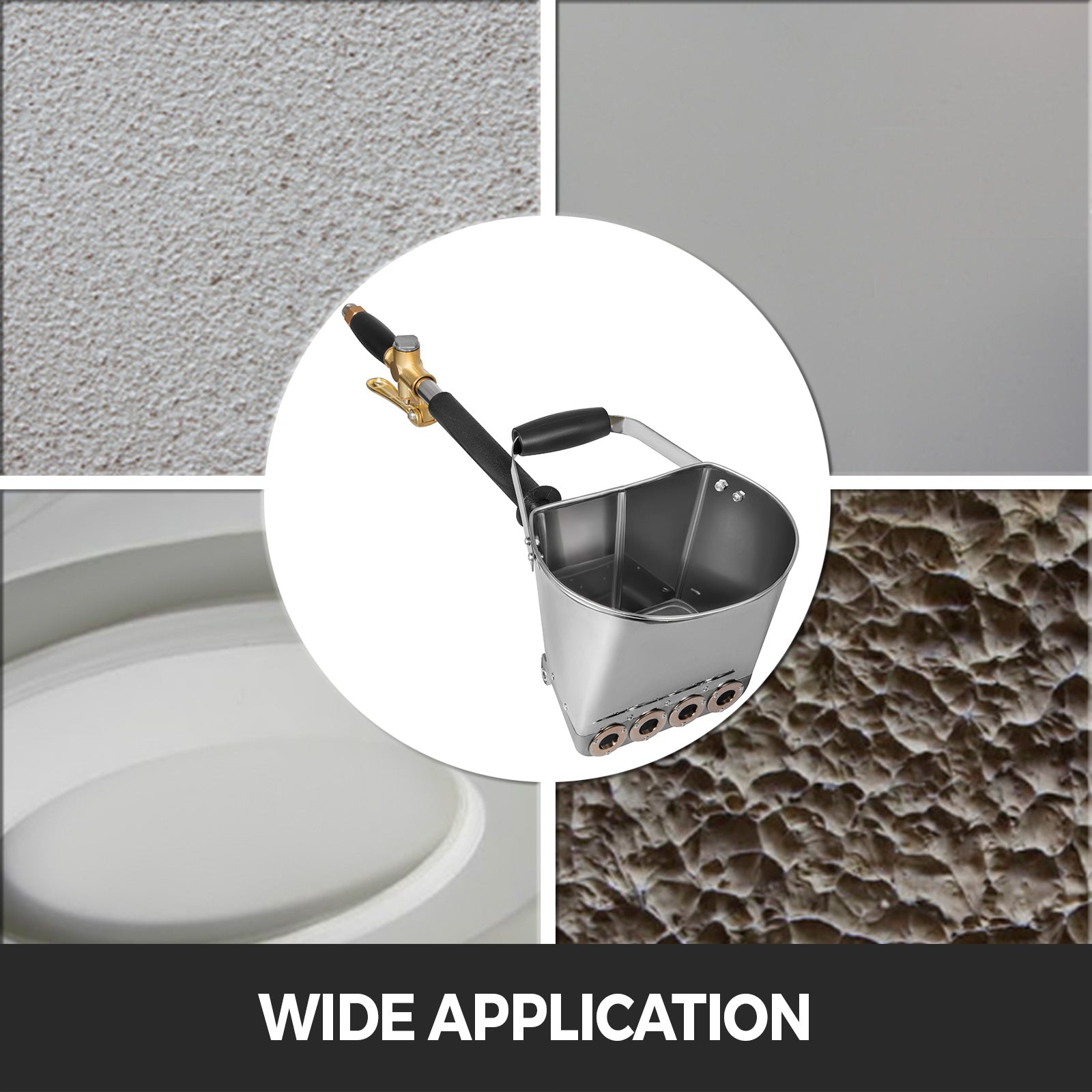 Cement Mortar Sprayer Hopper Gun for Walls and Ceilings