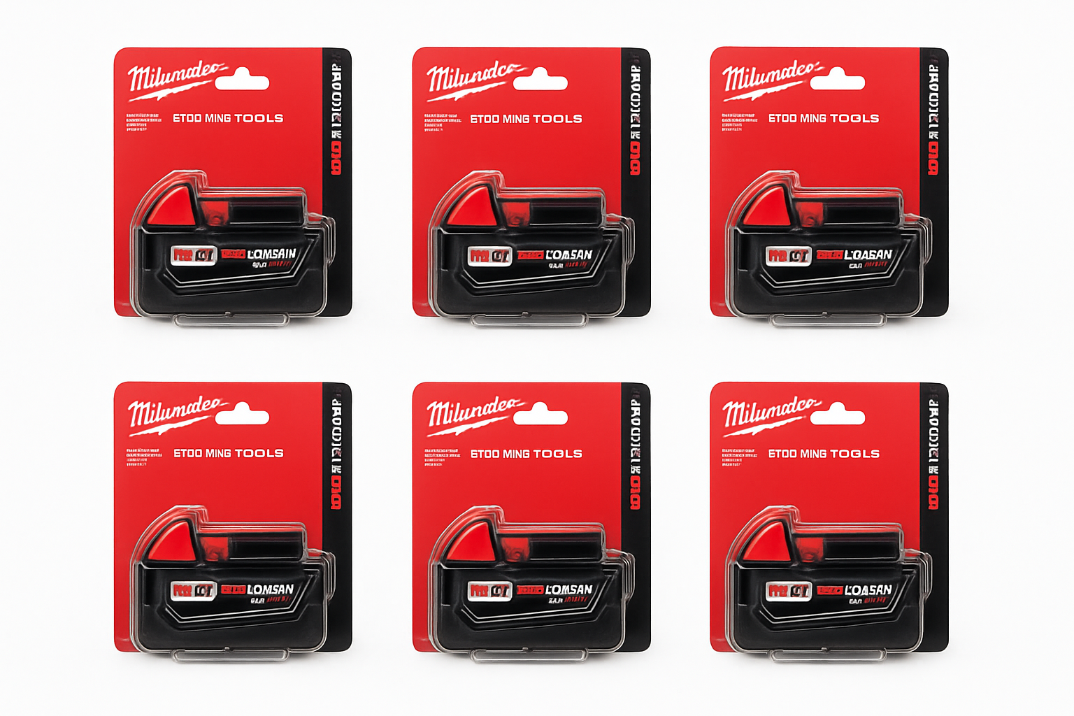 2-Pack 18V 5.0Ah Rechargeable Battery Pack