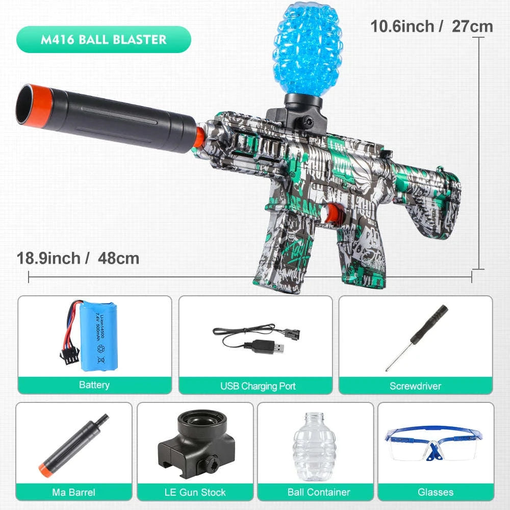 M416 Electric Ball Blaster Toy Gun-green