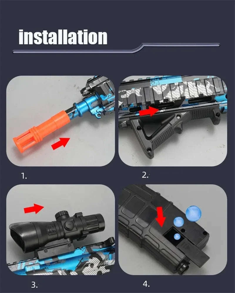 M416 Gel Ball Blaster-M416-Red