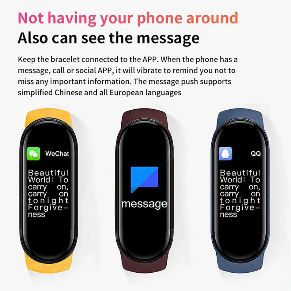 M6 Fitness Smart Watch-black