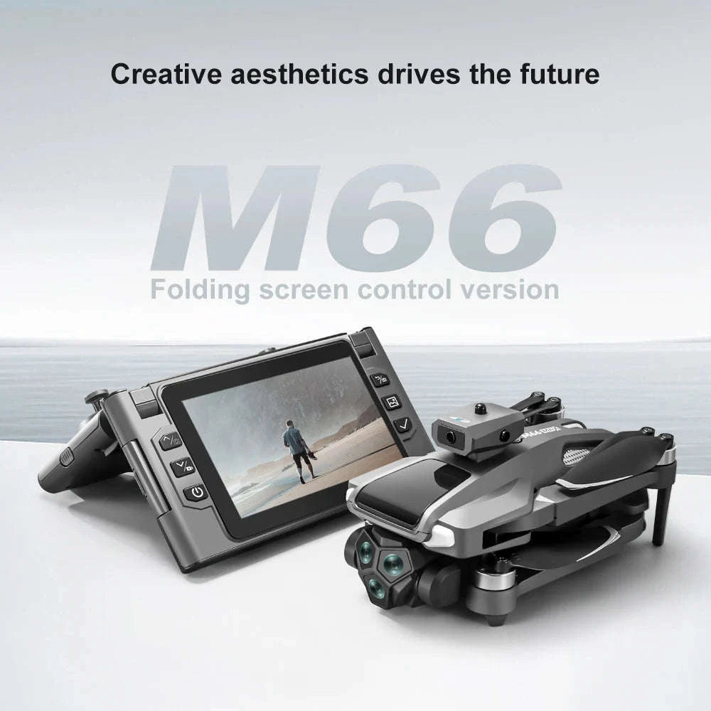 M66 Drone Folding Camera Quadcopter-M66-Grey