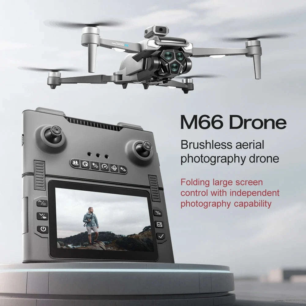 M66 Drone Folding Camera Quadcopter-M66-Grey