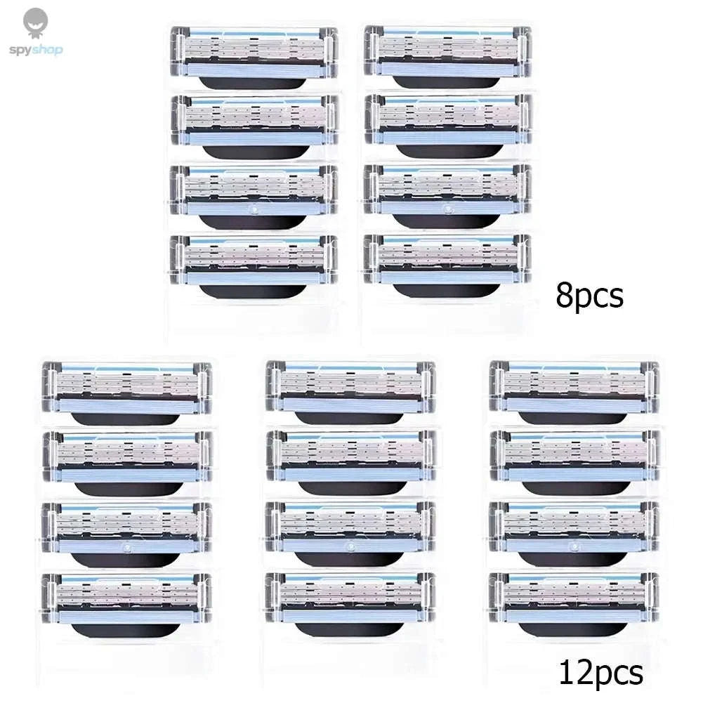 Mach 3 Razor Blade Replacement Heads – Smooth, Comfortable Shaving Performance-12PCS