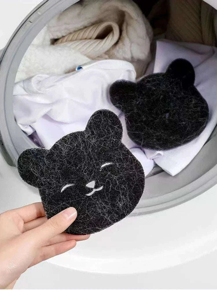 Machine Wash Pet Hair Remover Discs for Cleaner Laundry-Pack of 2