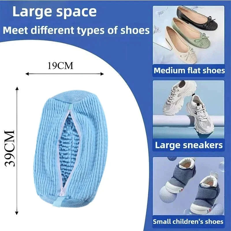 Machine Washable Shoe Laundry Bag for Washing & Drying-1PCS-blue