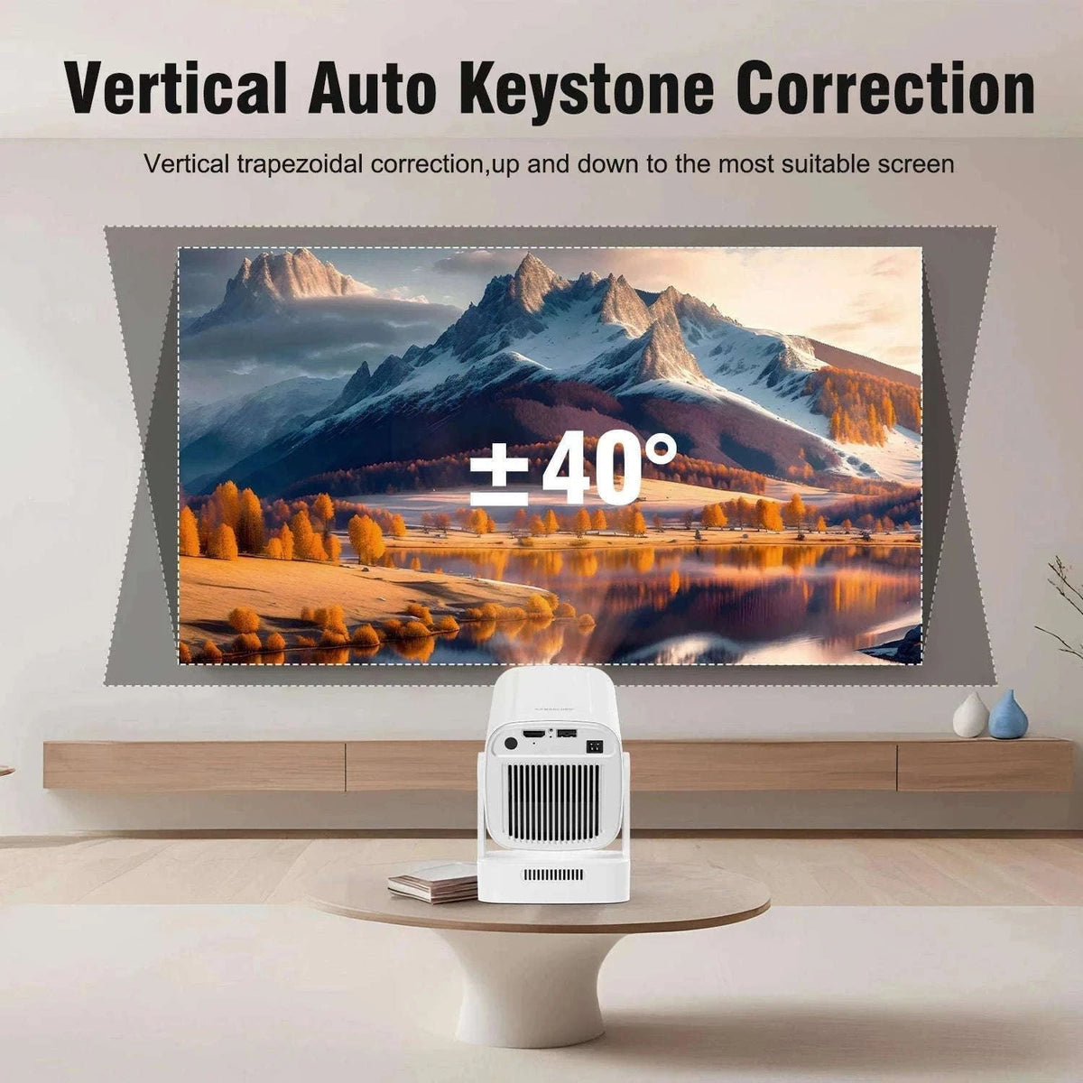 Magcubic HY310 Auto Focus 1080P Projector with 4K Support-HY310 White / EU Plug / Poland