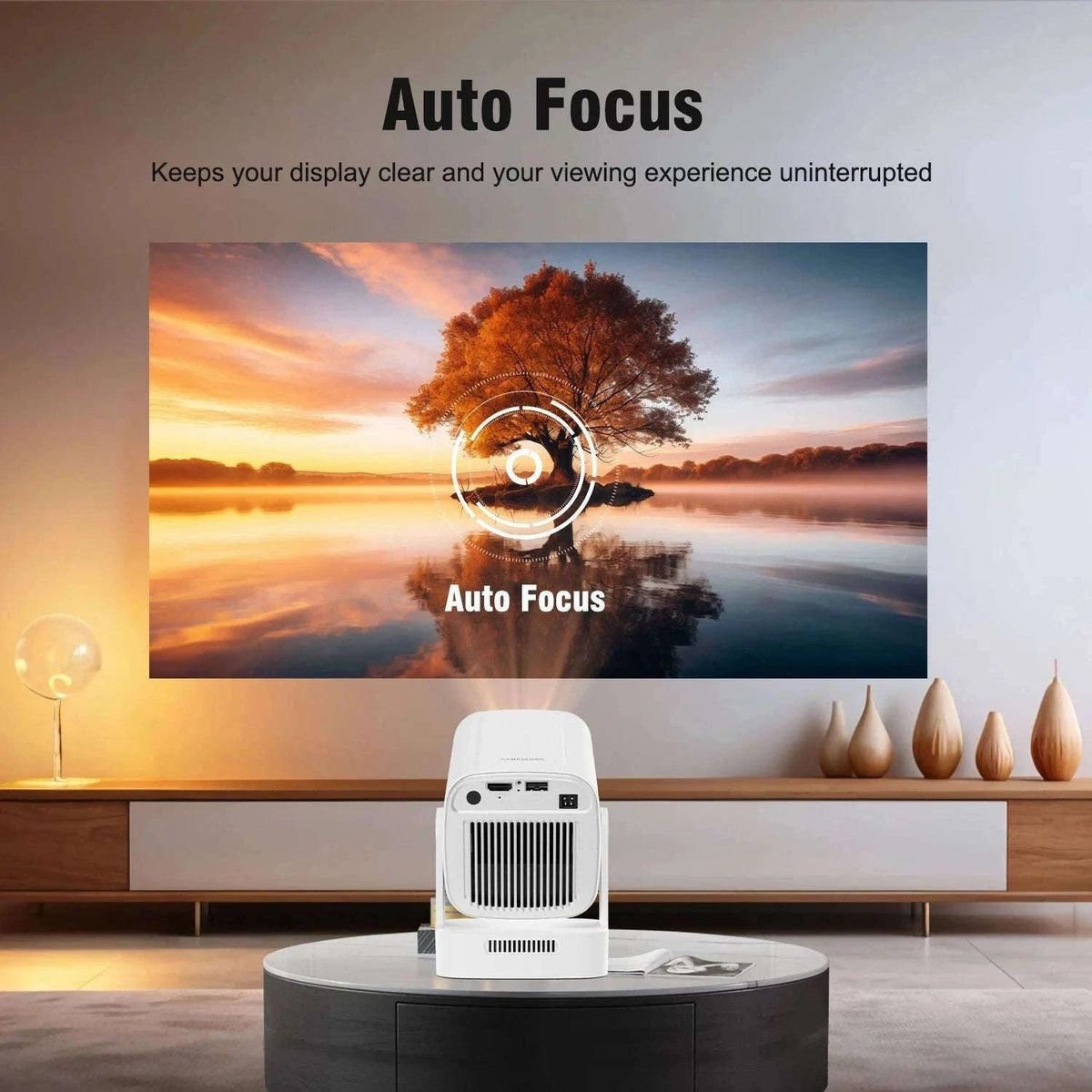 Magcubic HY310 Auto Focus 1080P Projector with 4K Support-HY310 White / EU Plug / Poland