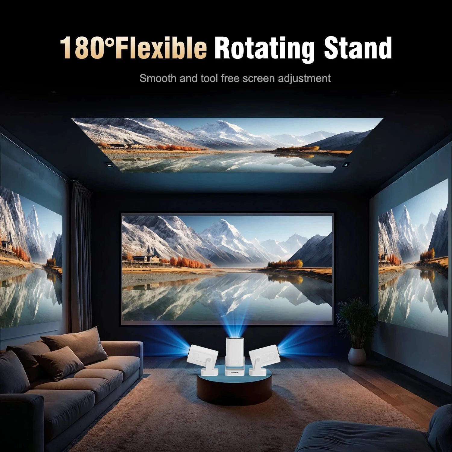 Magcubic HY310 Auto Focus Projector 1080P with 4K Support-HY310 White / EU Plug / Poland