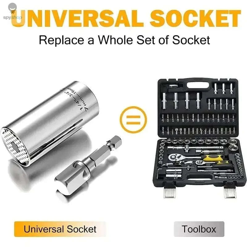 Magic Universal Socket Adapter – Adjustable 7–19mm Grip for Versatile Repairs-Universal Socket