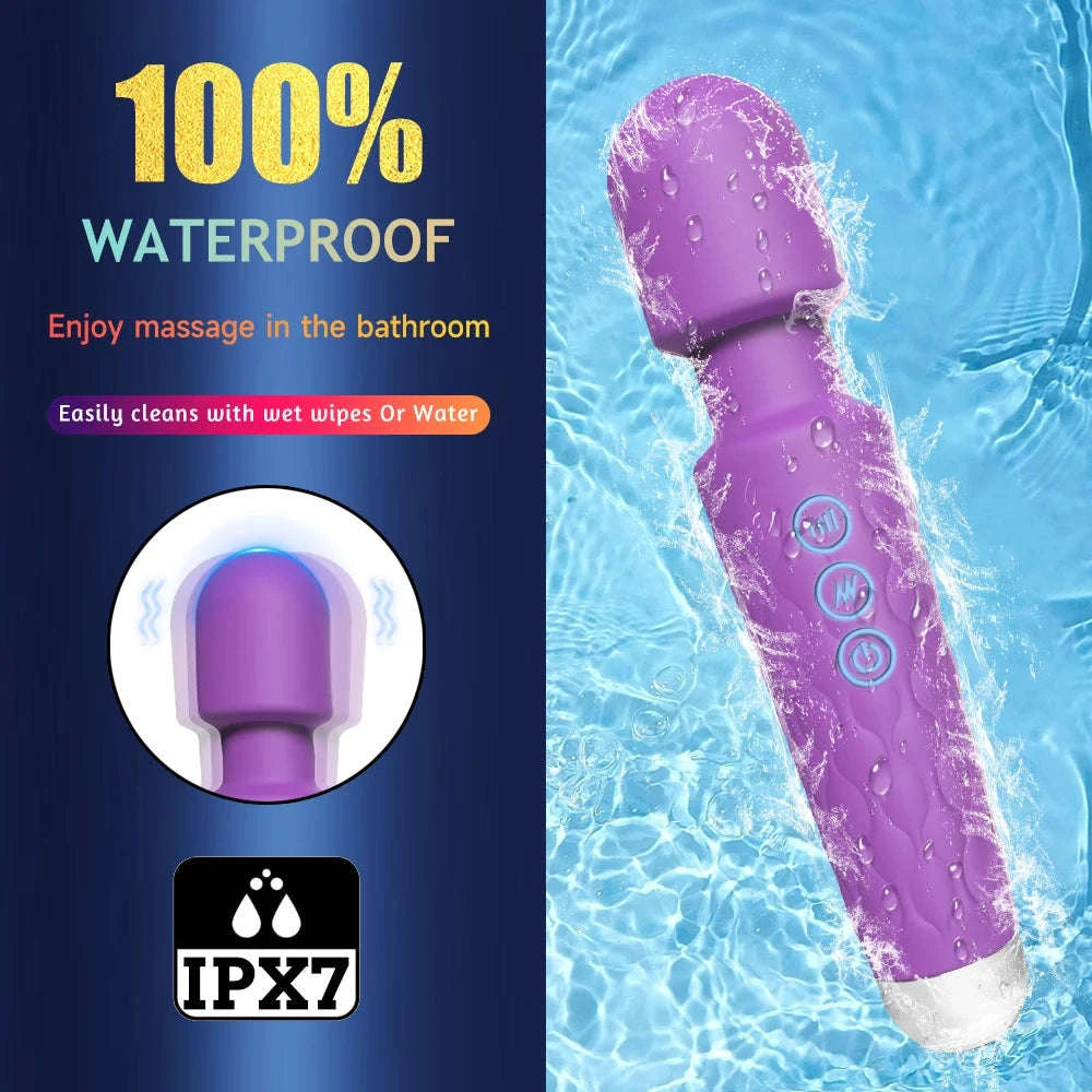 Magic Wand Vibrator-purple
