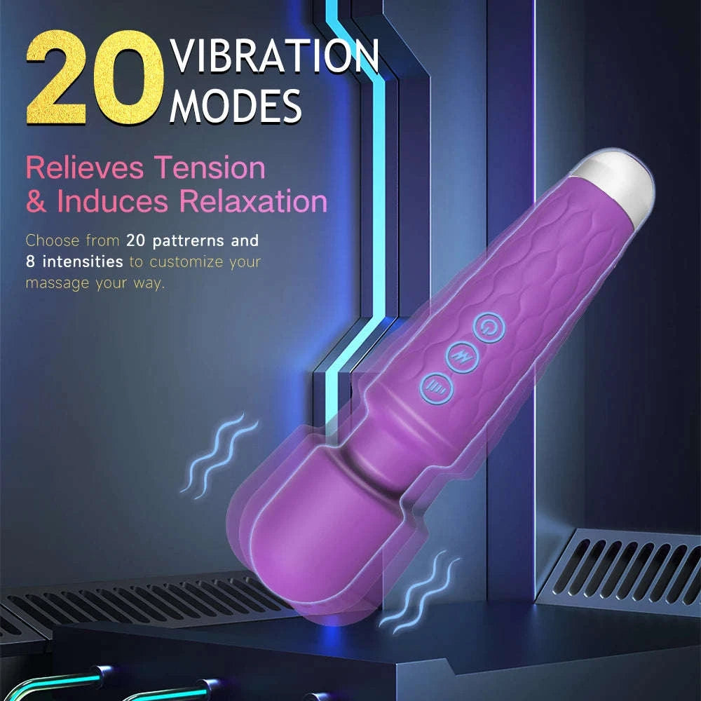 Magic Wand Vibrator-purple
