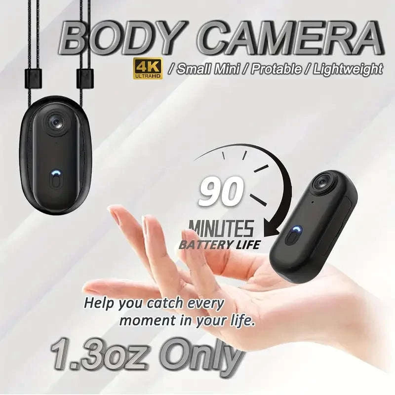 Magnetic 4K Mini Action Camera with WiFi and Waterproof Case-UHD Pro 4K (White) / NO TF Card / China Mainland