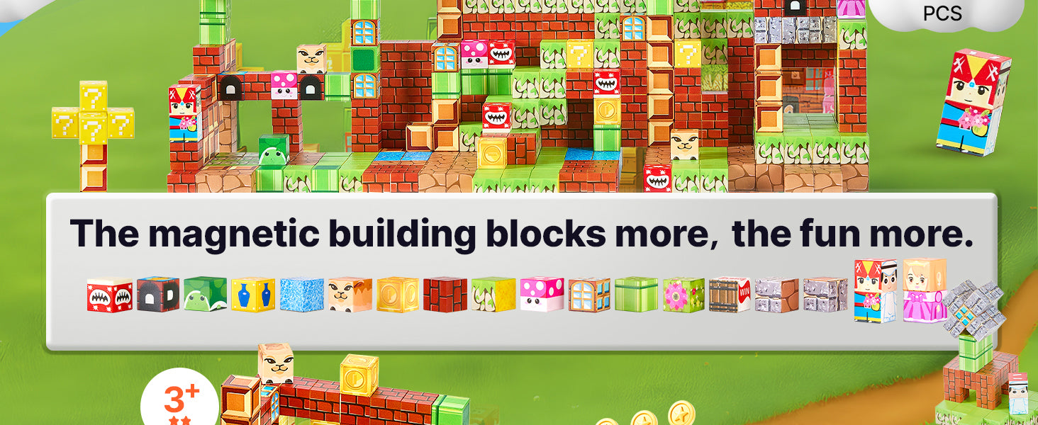 100PCS Magnetic Building Blocks Set for Creative STEM Play