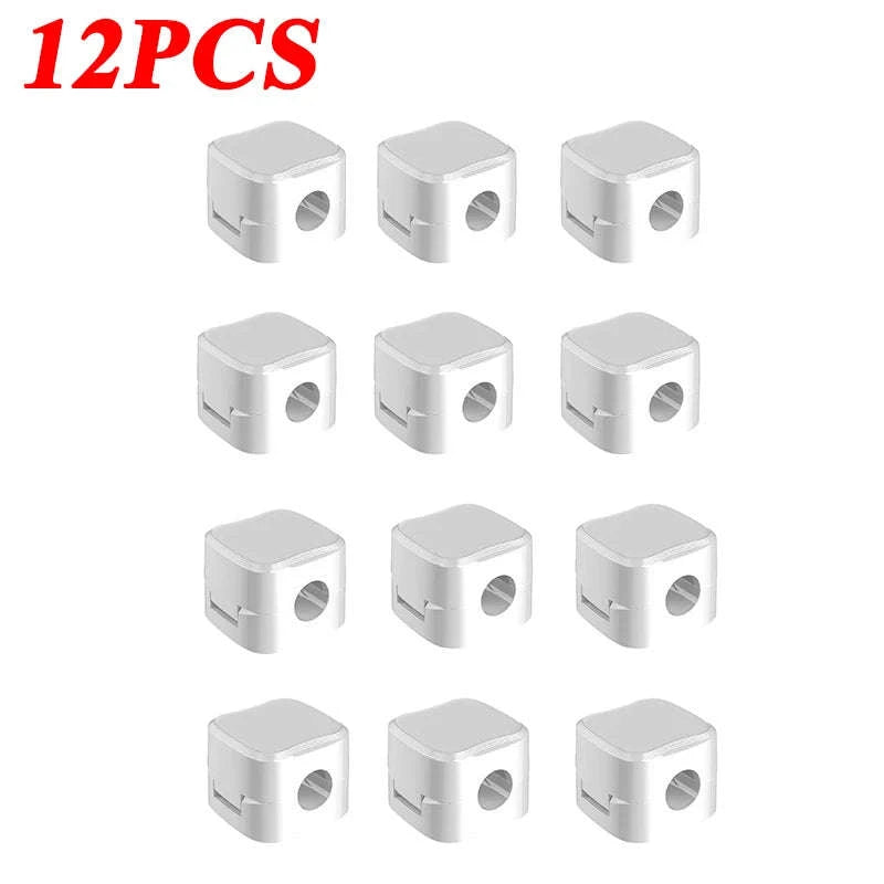 Magnetic Cable Clip Organizer (6‑Pack)-1PCS Black