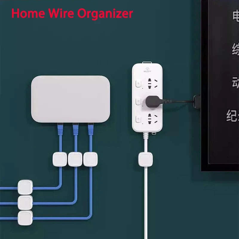 Magnetic Cable Clip Organizer (6‑Pack)-1PCS Black