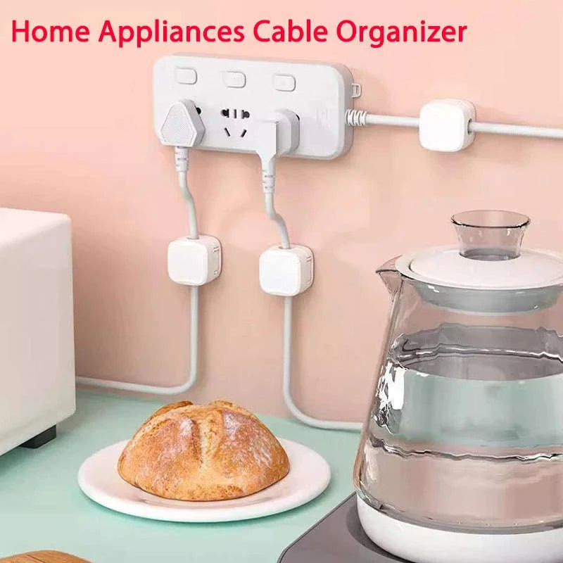 Magnetic Cable Clip Organizer (6‑Pack)-1PCS Black