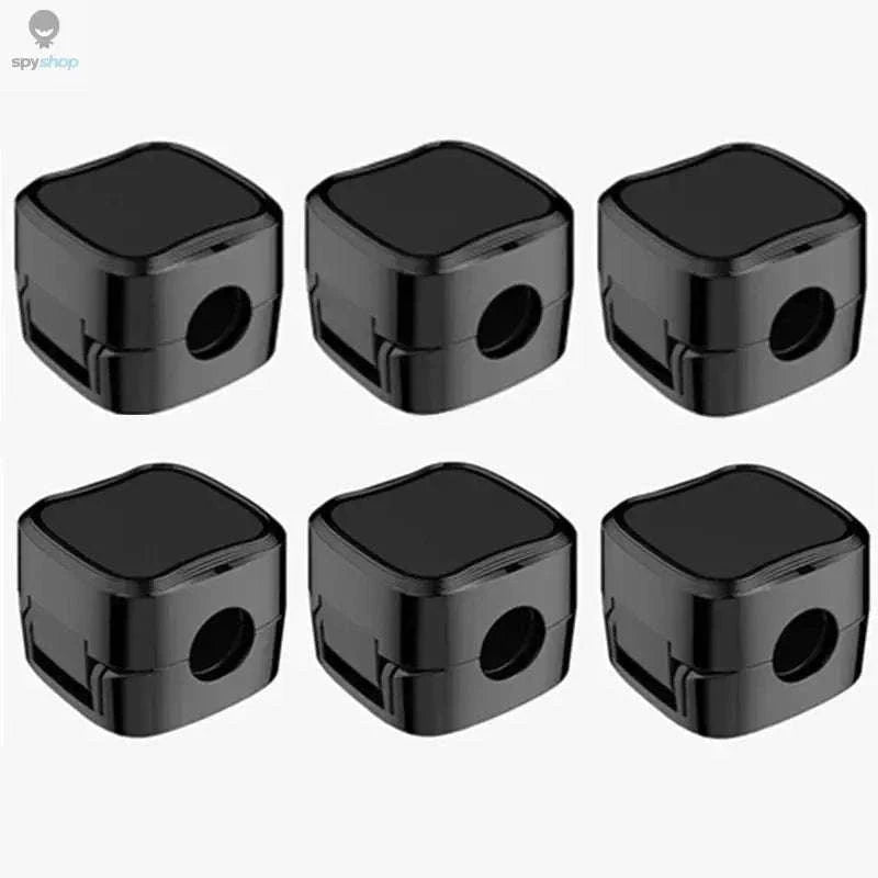 Magnetic Cable Organizer Clips 6-Pack for Neat Desk Management-6 Pcs Black