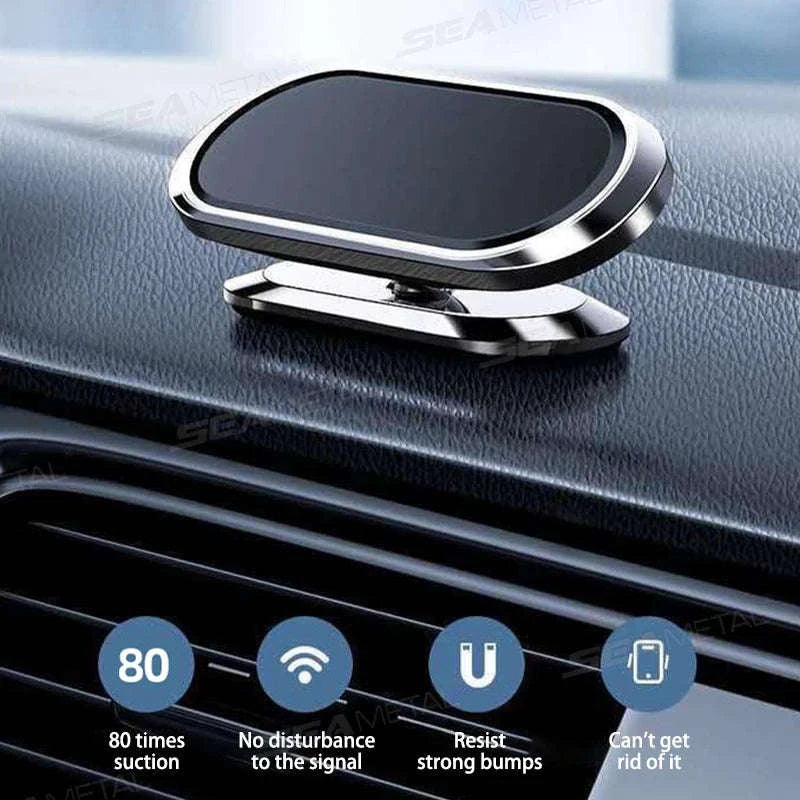 Magnetic Car Phone Holder 360-Degree Rotation-Black