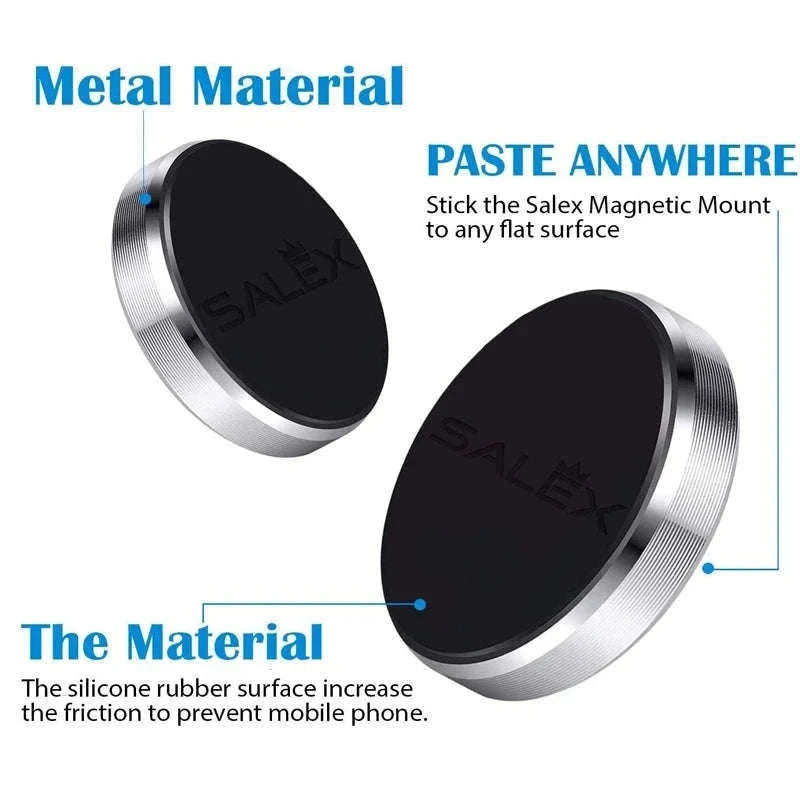 Magnetic Car Phone Holder for Easy Dashboard Mounting-2Pcs Black
