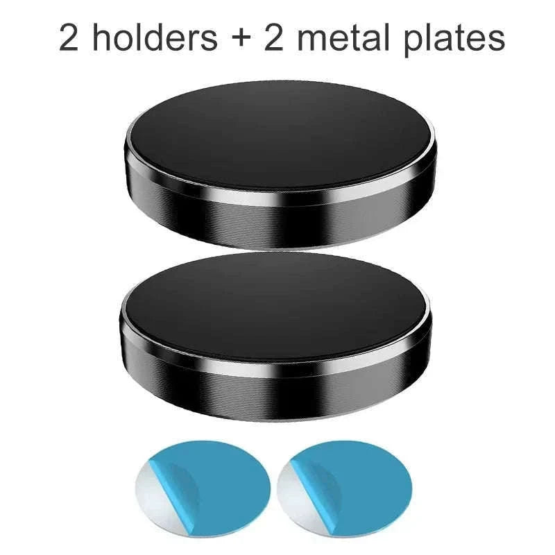 Magnetic Car Phone Holder for Easy Dashboard Mounting-2Pcs Black